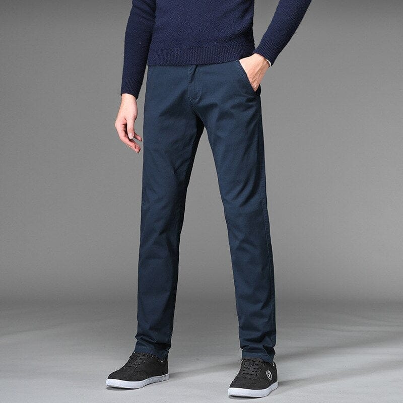 Men's Business Straight Cotton Trousers  Slim Fit Casual  Pants BENNYS 