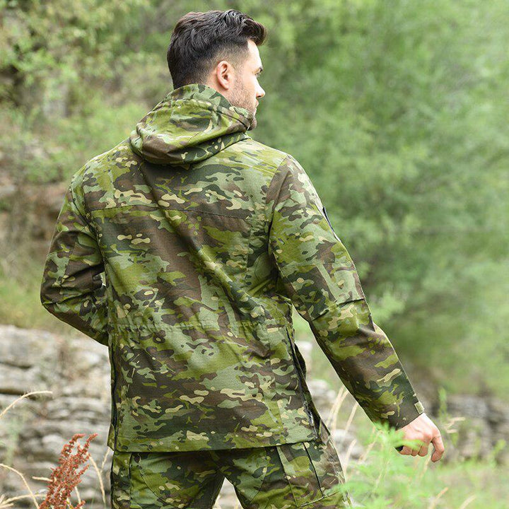 Men's Camo Hunting Clothes Military Tactical Jackets with Hood BENNYS 