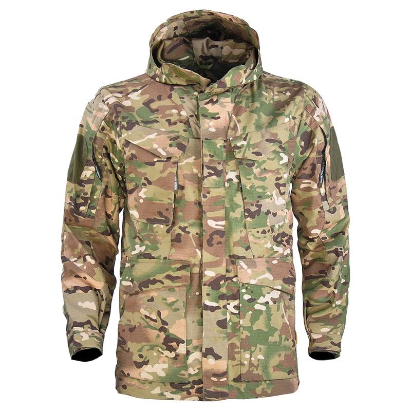 Men's Camo Hunting Clothes Military Tactical Jackets with Hood BENNYS 