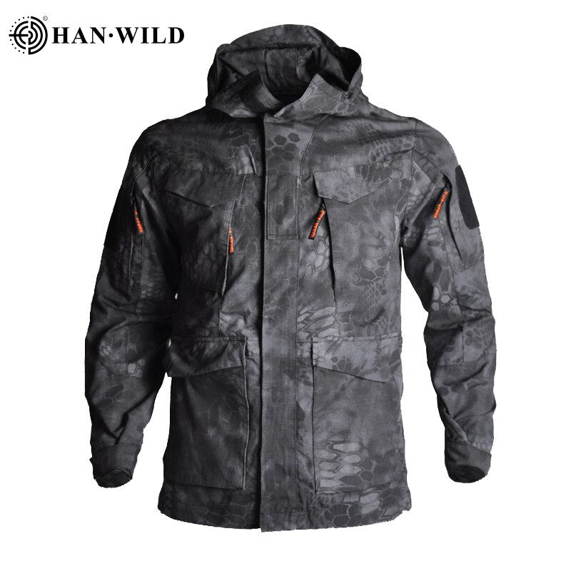 Men's Camo Hunting Clothes Military Tactical Jackets with Hood BENNYS 