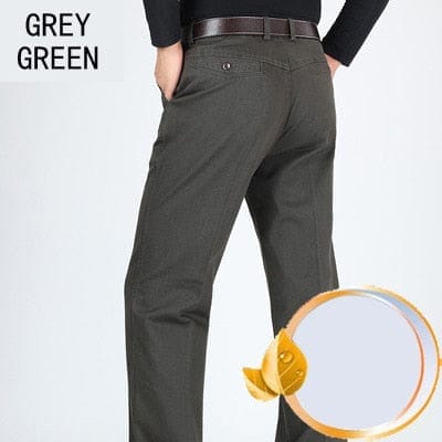 Men's Casual Cotton Loose high waist  Fashion Business Pants For Men Plus Size BENNYS 