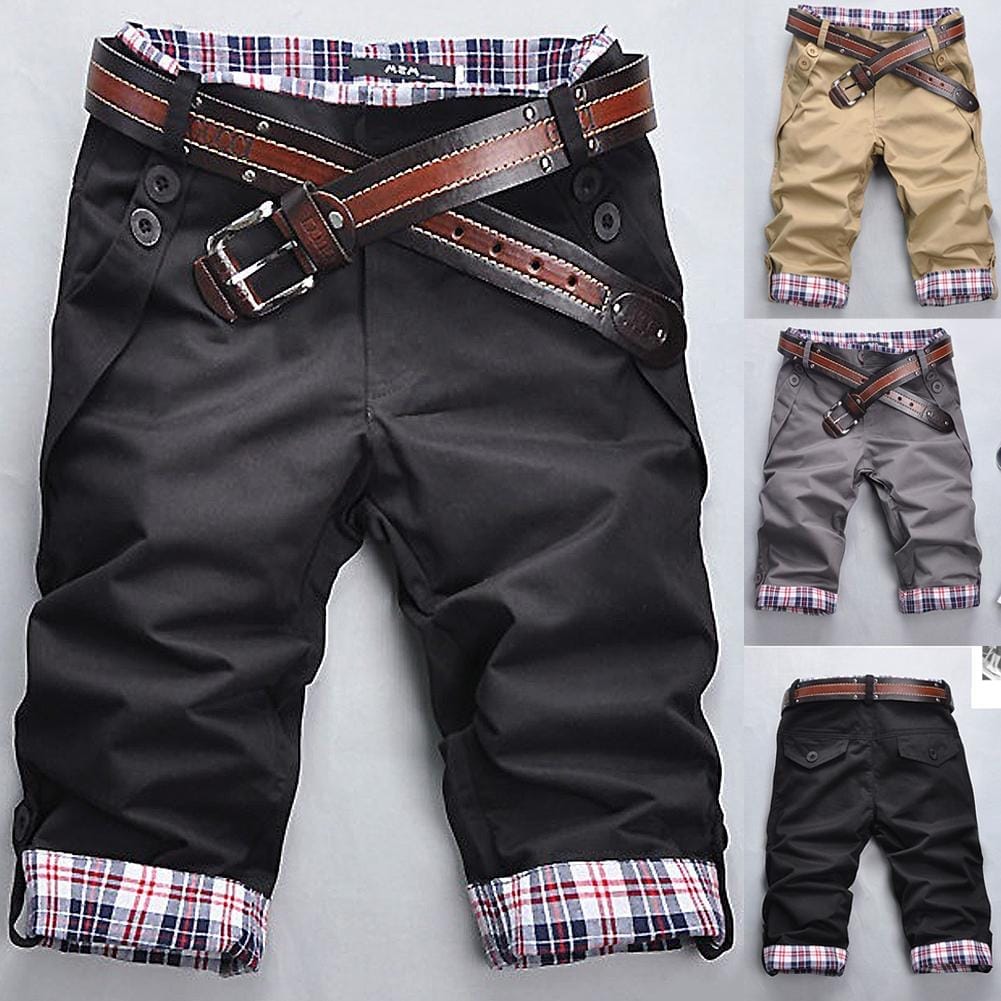 Men's Casual Summer Plaid Patchwork Summer Sports Shorts BENNYS 