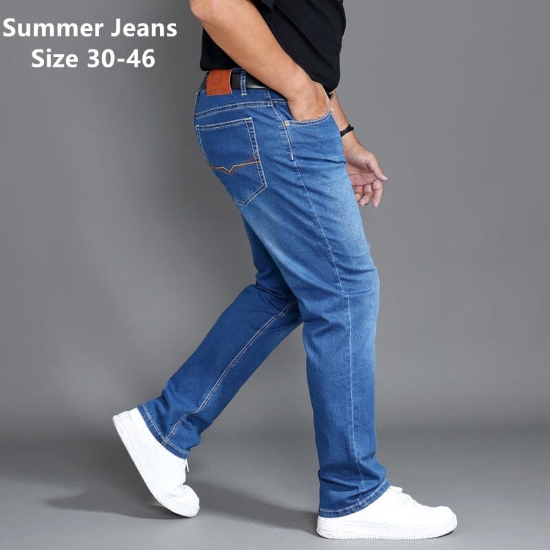 Men's Classic Regular Fit High Waist Denim Plus Size  Pants BENNYS 