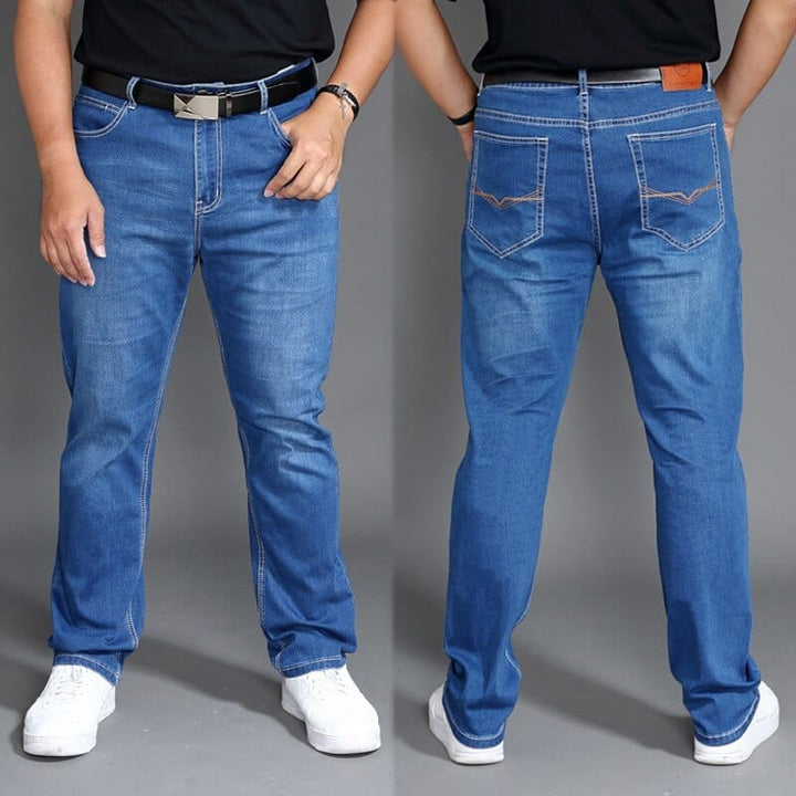 Men's Classic Regular Fit High Waist Denim Plus Size  Pants BENNYS 