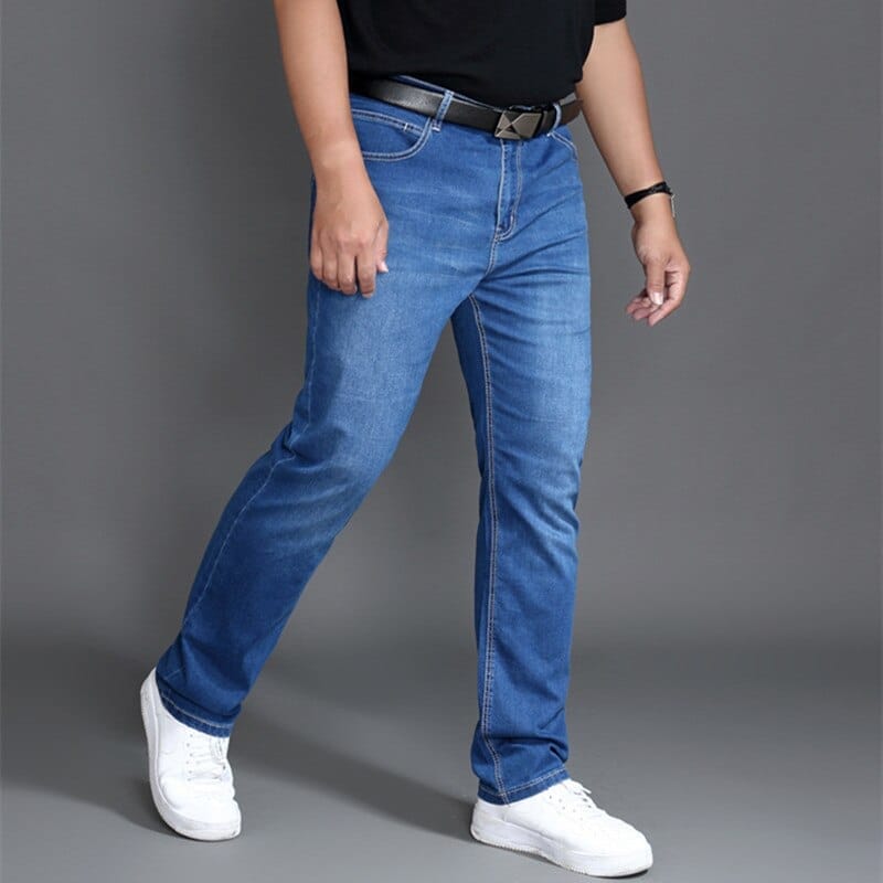 Men's Classic Regular Fit High Waist Denim Plus Size  Pants BENNYS 