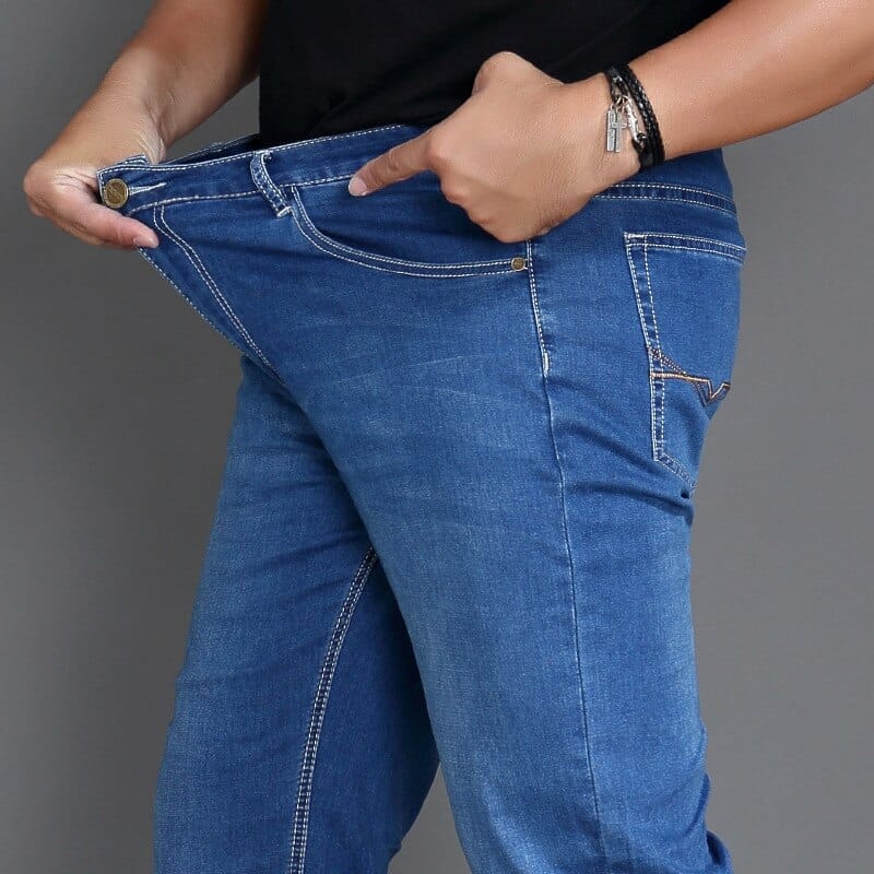 Men's Classic Regular Fit High Waist Denim Plus Size  Pants BENNYS 