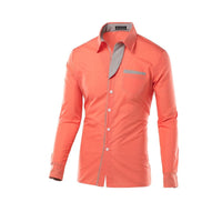Men's Cotton Long Sleeve Embroidered Casual Shirts For Men BENNYS 