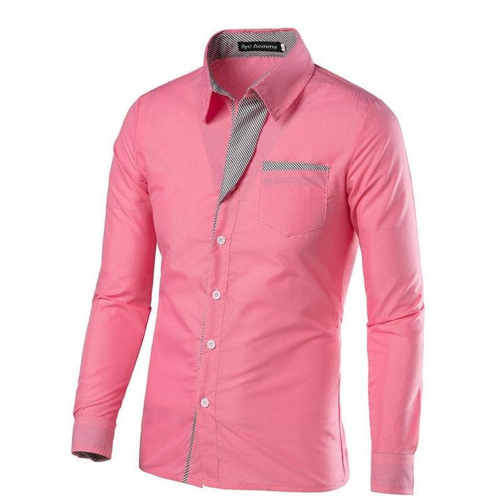 Men's Cotton Long Sleeve Embroidered Casual Shirts For Men BENNYS 