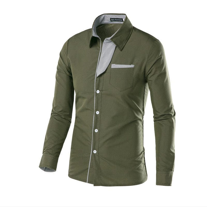 Men's Cotton Long Sleeve Embroidered Casual Shirts For Men BENNYS 