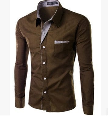 Men's Cotton Long Sleeve Embroidered Casual Shirts For Men BENNYS 