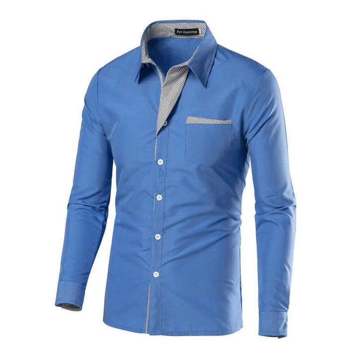 Men's Cotton Long Sleeve Embroidered Casual Shirts For Men BENNYS 