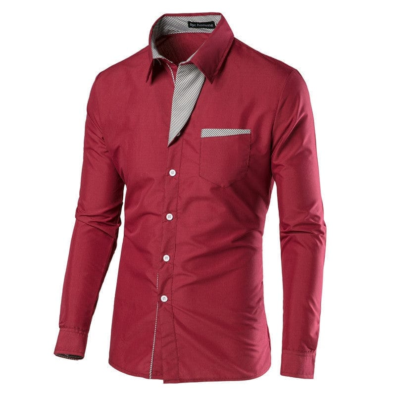 Men's Cotton Long Sleeve Embroidered Casual Shirts For Men BENNYS 