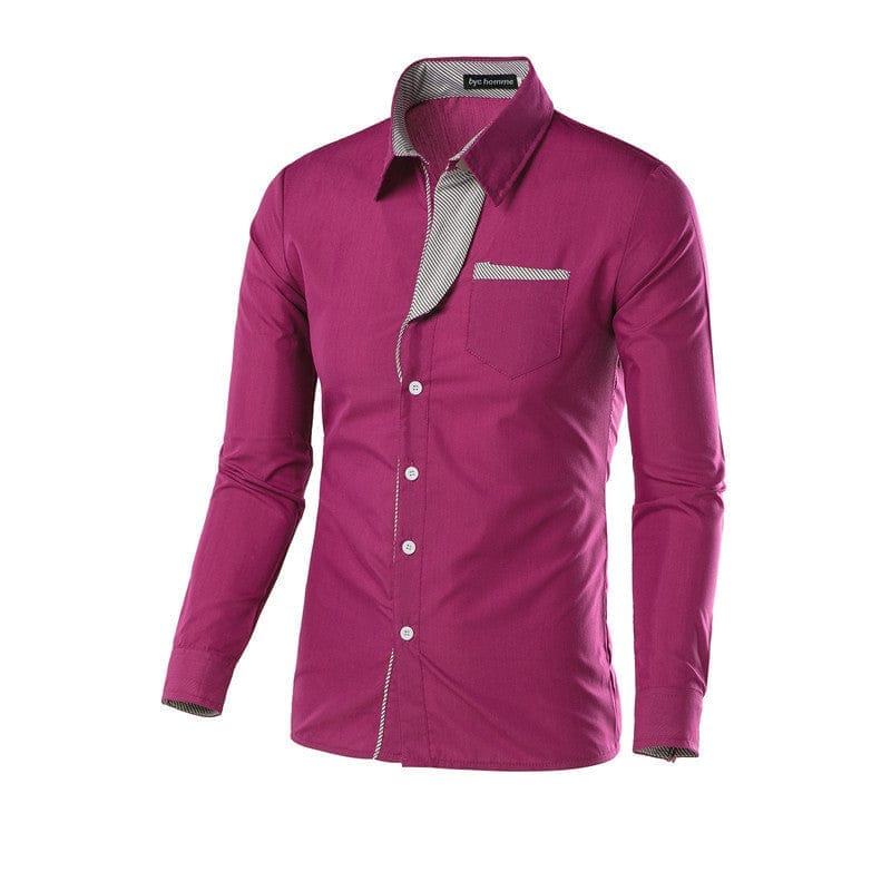 Men's Cotton Long Sleeve Embroidered Casual Shirts For Men BENNYS 