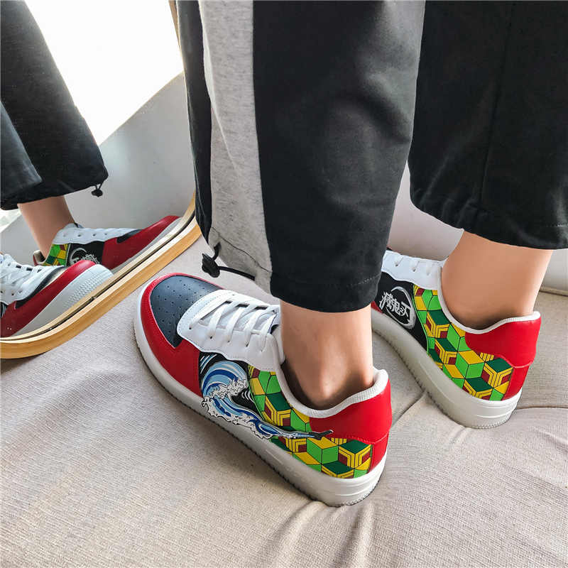 Men's Demon Slayer 3D Anime Breathable Casual Skateboard Shoes BENNYS 