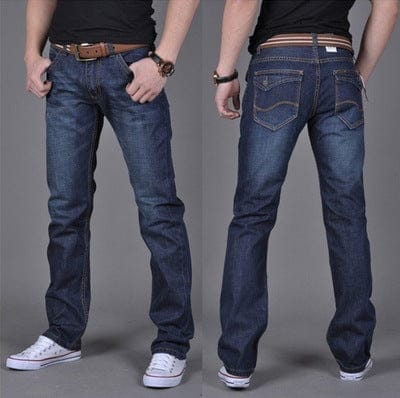 Men's Denim Long Pants Trendy Men's Denim Straight-Leg Pants BENNYS 