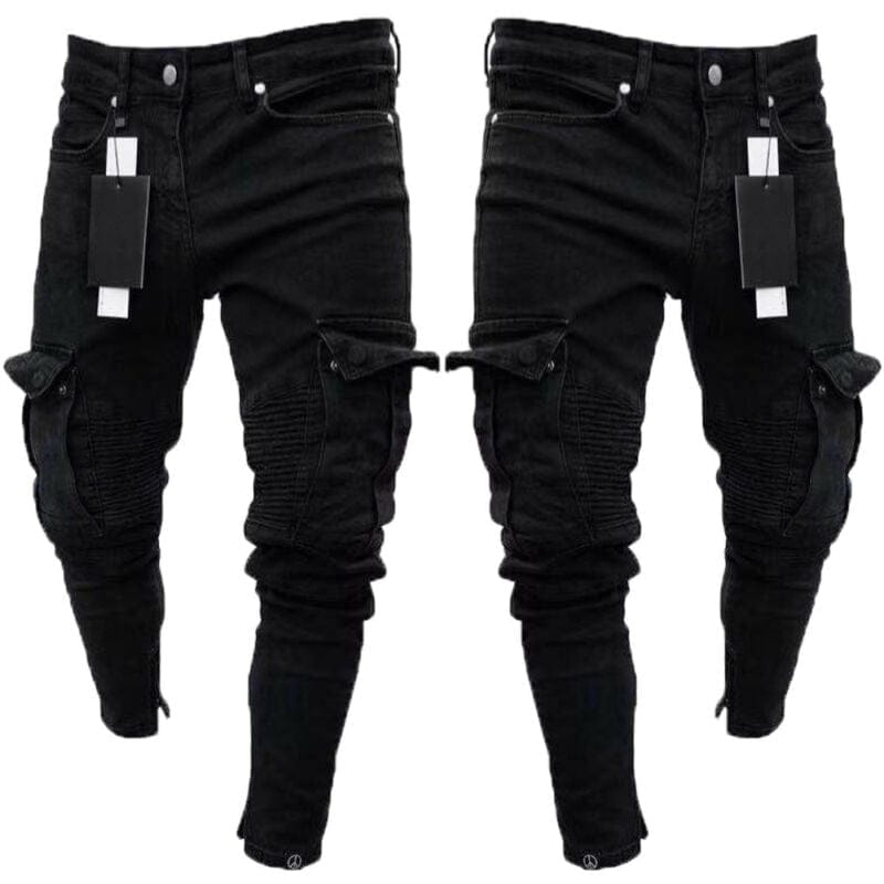 Men's Fashion  Long Pencil  Ripped Jean Pants BENNYS 