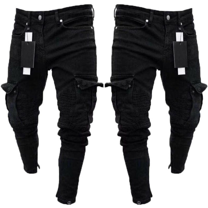 Men's Fashion  Long Pencil  Ripped Jean Pants BENNYS 