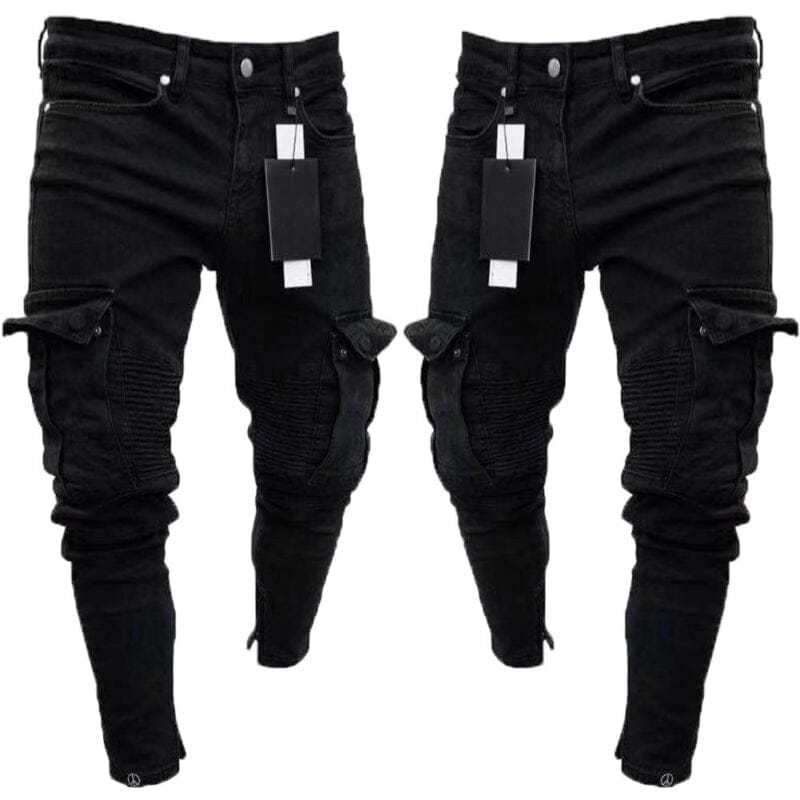 Men's Fashion  Long Pencil  Ripped Jean Pants BENNYS 