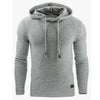 Men's Jacquard Sweater Long-sleeved Hoodie Warm Color Hooded Sweatshirt Jacket BENNYS 