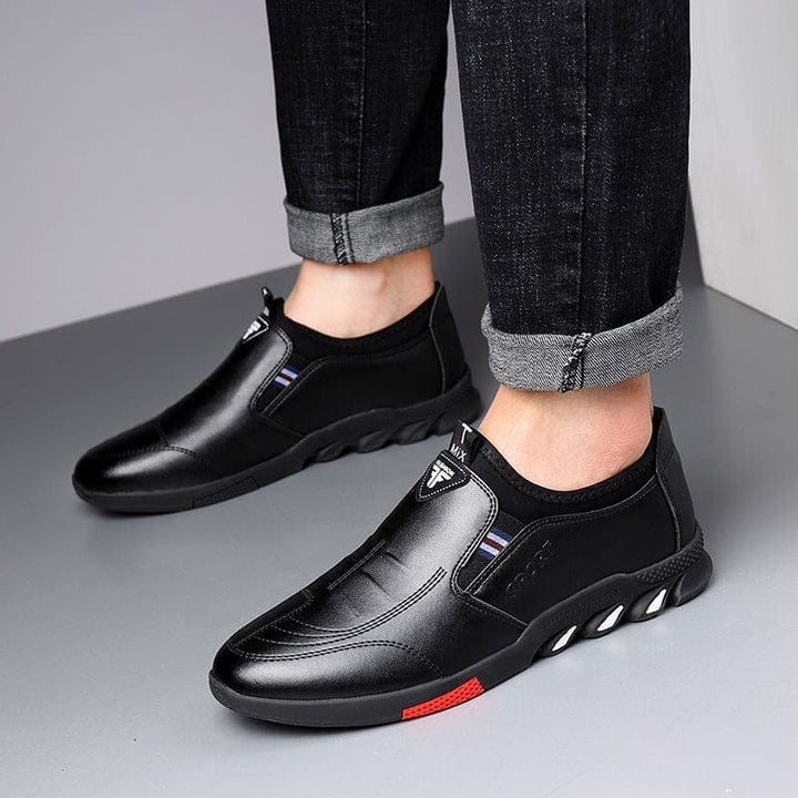 Men's Leather Spring 2021 New Men's Business Casual Shoes BENNYS 