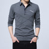 Men's Long sleeves  New Fashion Cotton Masculine Business Casual Fitted Shirt BENNYS 