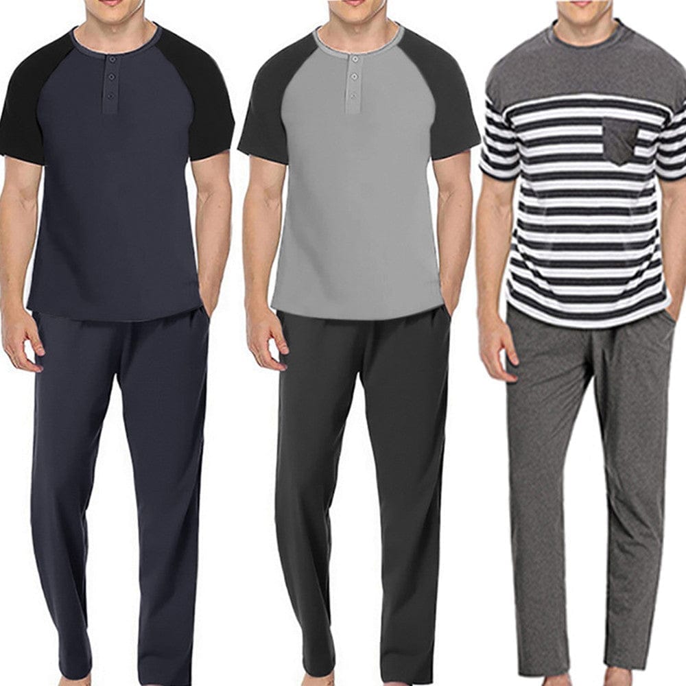 Men's Loungewear Striped Suit Short-sleeved Trousers BENNYS 