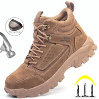 Men's Steel Toe Safety Boots Construction Industrial Work Shoes Sneakers BENNYS 