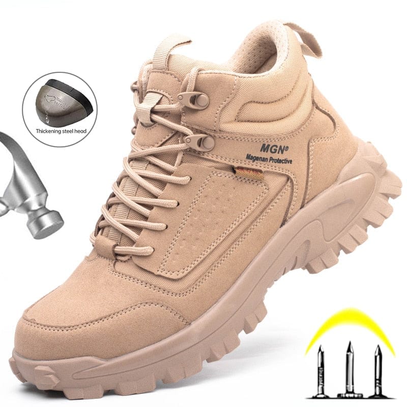 Men's Steel Toe Safety Boots Construction Industrial Work Shoes Sneakers BENNYS 