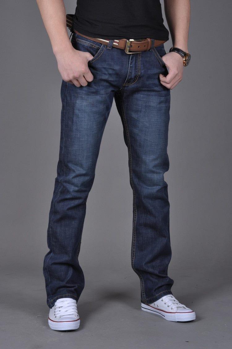 Men's Straight Slim Business Casual Jeans Youth Popular  Denim Pants BENNYS 