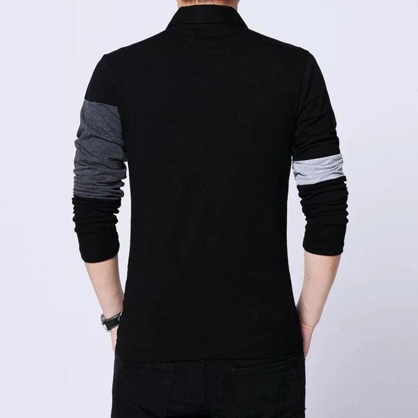 Men's Striped Polo Shirt Long Sleeves Fashion Summer Collection BENNYS 