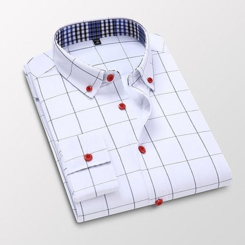 Men's Summer Casual Cotton Long-Sleeved Shirts BENNYS 