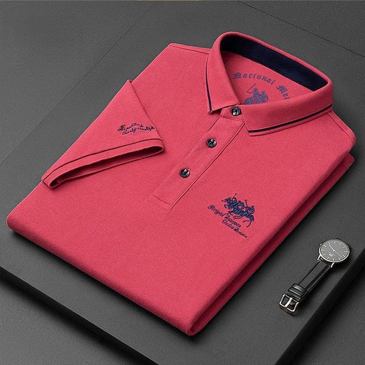 Men's Summer Polo Shirts Turn-down Collar Short Sleeve Shirt BENNYS 