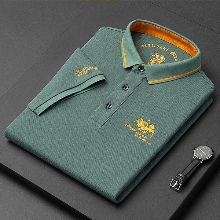 Men's Summer Polo Shirts Turn-down Collar Short Sleeve Shirt BENNYS 