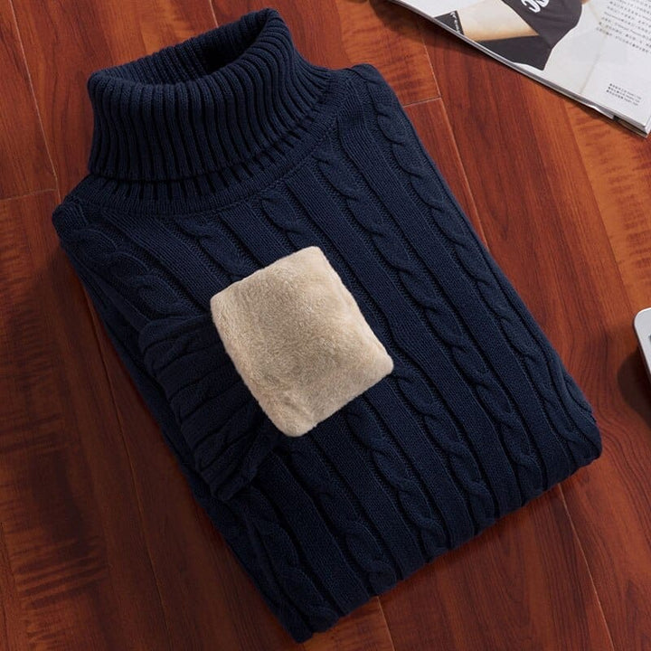 Men's Velvet Thick Turtleneck Sweater BENNYS 