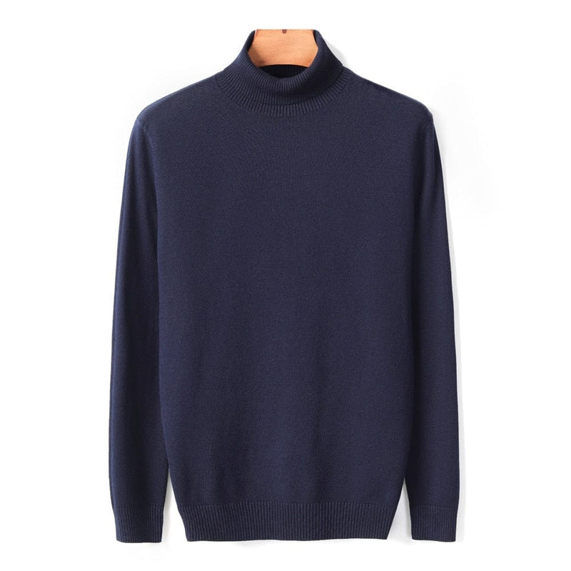 Men's Warm Turtleneck Sweater High Quality Fashion Casual Comfortable Pullover BENNYS 