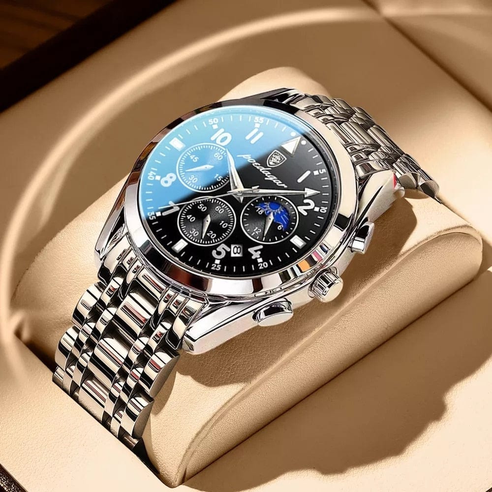 Stainless steel watch discount waterproof