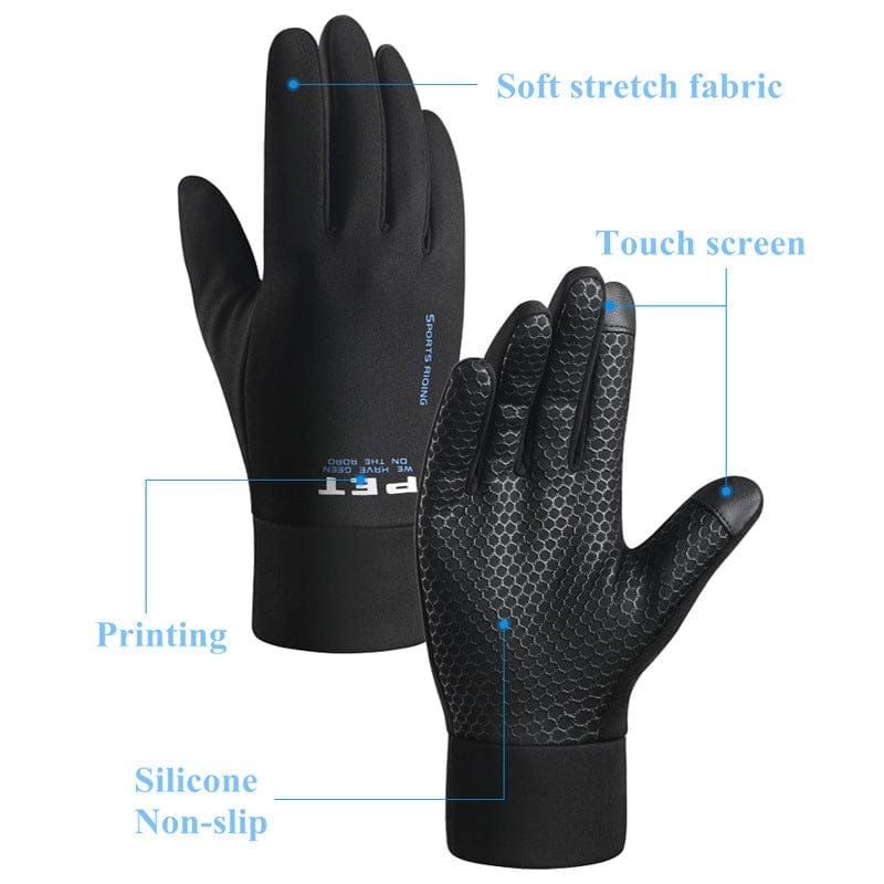 Men's Waterproof Non-slip And Warm Touch Screen Cycling Gloves BENNYS 