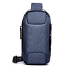 Men's Waterproof USB Crossbody Bag Anti-theft Shoulder Sling Bag BENNYS 
