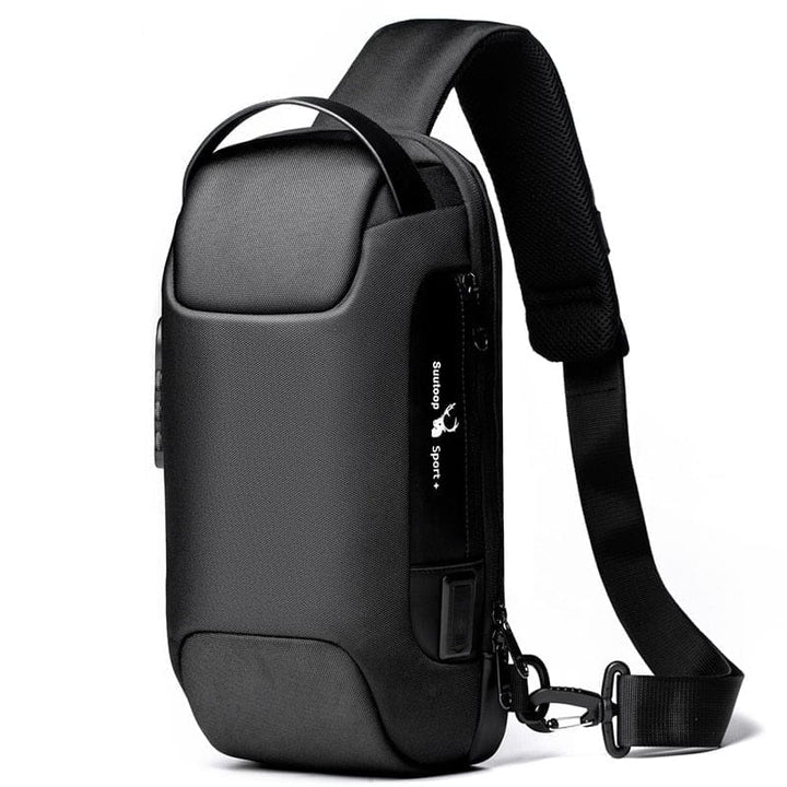 Men's Waterproof USB Crossbody Bag Anti-theft Shoulder Sling Bag BENNYS 