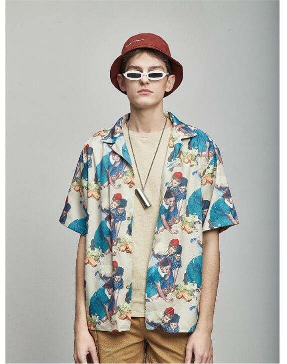 Men's Wear Spring and Summer New Fashion Brand Short Sleeve Shirt BENNYS 