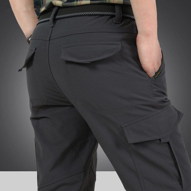 Men's Winter Thick Fleece Warm Stretch Cargo Pants Military SoftShell Waterproof Casual Pants Tactical Trousers Plus Size 4XL BENNYS 