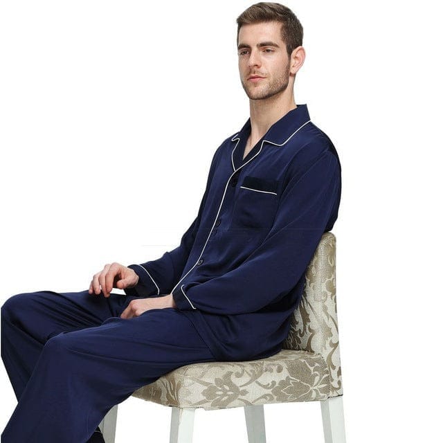 Men's silk satin pajamas suit casual wear BENNYS 