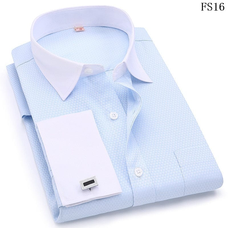 Mens French Cufflinks Long Sleeves Shirts BENNYS 