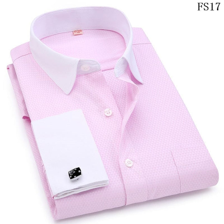 Mens French Cufflinks Long Sleeves Shirts BENNYS 