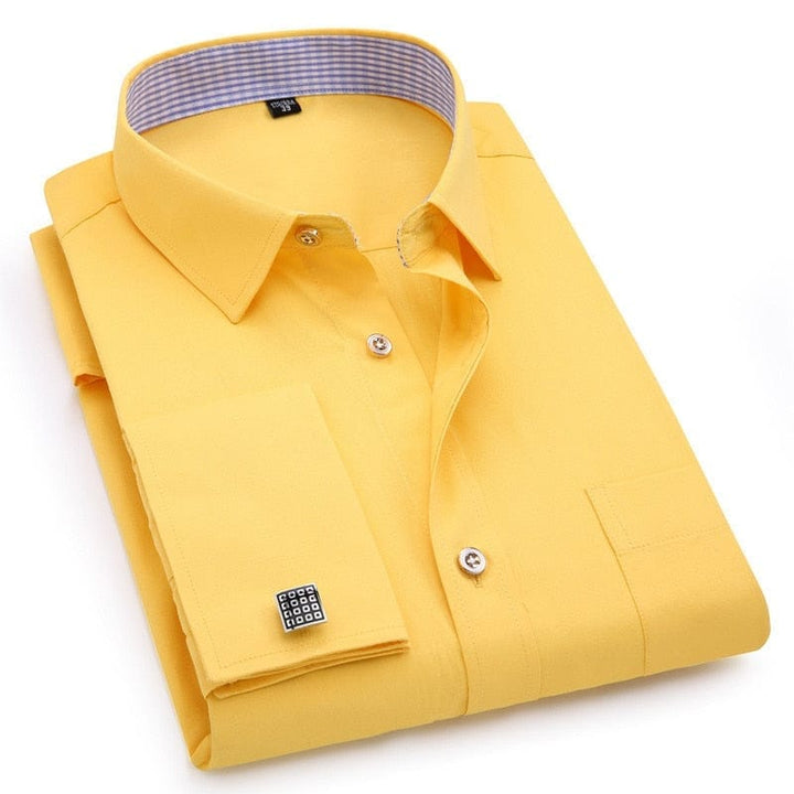 Mens French Cufflinks Long Sleeves Shirts BENNYS 