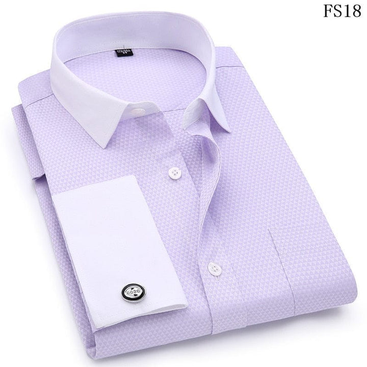 Mens French Cufflinks Long Sleeves Shirts BENNYS 