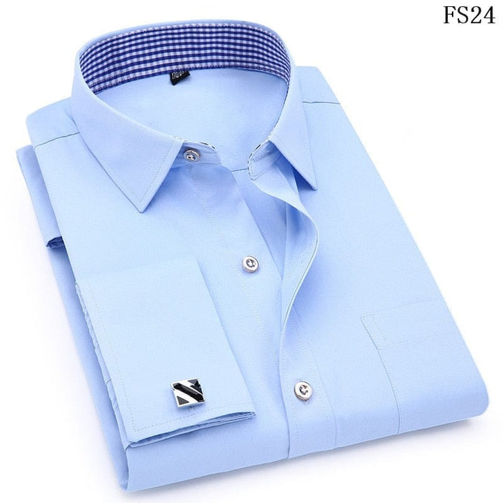 Mens French Cufflinks Long Sleeves Shirts BENNYS 