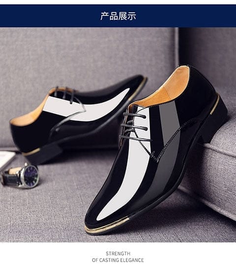 Mens Leather Shoes White Wedding Shoes BENNYS 