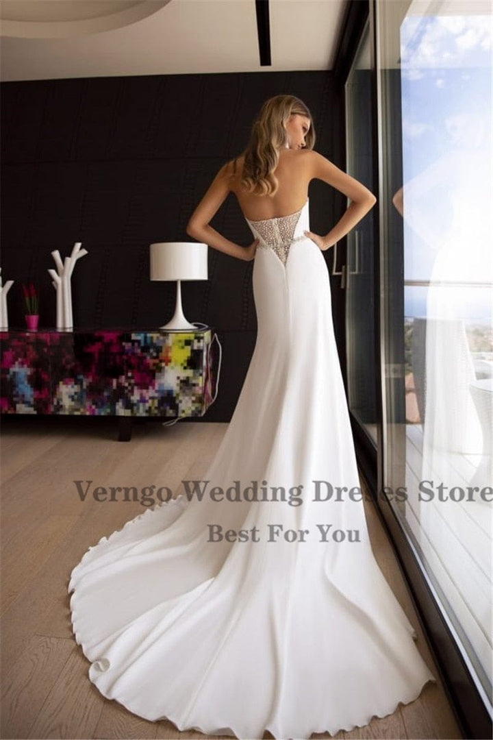 Mermaid Wedding Dress 2020 Sweetheart Chiffon Party Dress BENNYS 