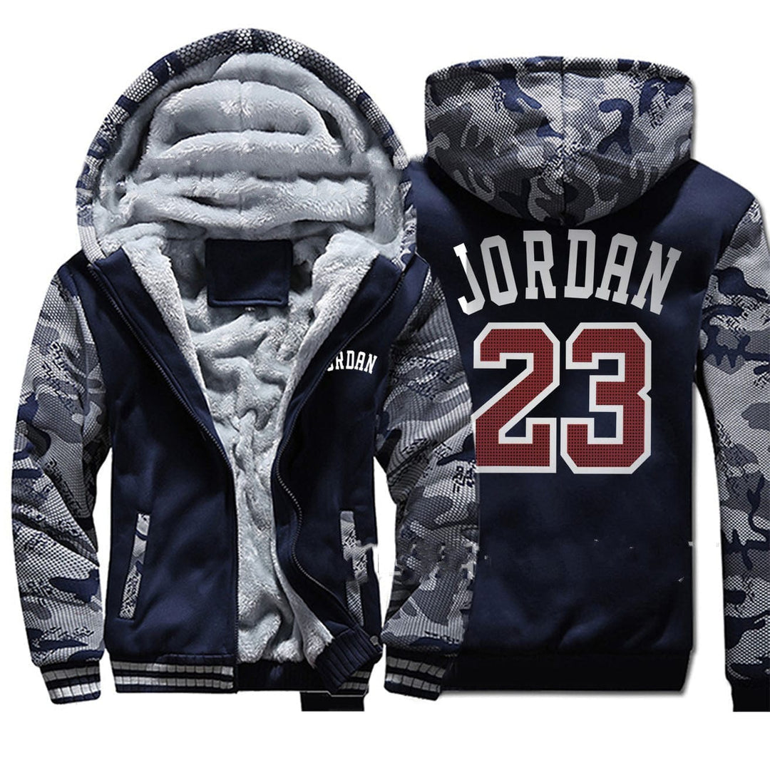Michael Jordan Zipper Coat Plush Thick Hoodie BENNYS 